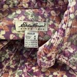 Eddie Bauer  Women's Vintage Oversized Button Down Cotton Corduroy Shirt Floral-M Photo 3