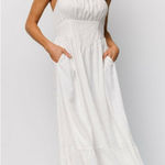 Baltic Born  Mikayla White Textured Tank Maxi Dress Photo 0