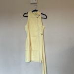 House Of CB  'Marla' Lemon Halter Mini Dress NWOT‎ size L Photo 4
