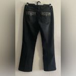 White House | Black Market WHBM Women Black Jeans Straight Leg Pocket sparkle embellishments Blanc 10R Photo 1
