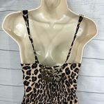 Band of Gypsies Womens size Small Leopard Wide Leg Split Hem Jumpsuit Mob Wife Photo 9