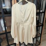 Hello Molly shining spotlight mini dress long sleeve butter yellow silky cutout Photo 5