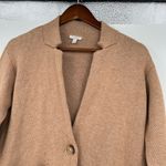 Talbots Camel Brown Long sleeve wool Sweater cardigan Coat Pockets small petite Photo 5
