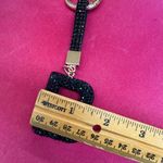 Initial B Black Crystal Keychain purse charm Accessory NIP Photo 2