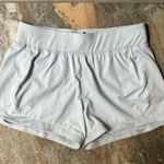 Athleta  Stellar Running Shorts Light Gray Women’s Size Small Photo 0