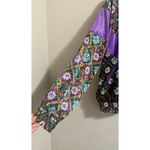 Vintage 80s Ellesse Tracksuit Jacket sz UK 10, US M Purple and Green Colorful Size M Photo 4