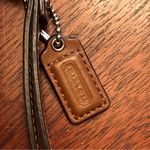 Coach Brown Leather Belt Buckle Large Wristlet Photo 3