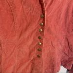 Snap Up Corduroy Shirt Jacket Pink Size L Photo 4