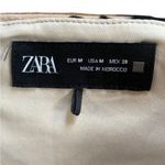 ZARA  Velvet Floral corset crop bustier corset style top medium tan and black Photo 3