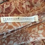 Peruvian Connection Tunic Dress Sz MED Brown Lightweight Pima Cotton Autumncore Photo 4