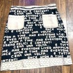Moschino  cheap & chic y2k printed skirt Italian linen designer luxury rare boho Photo 0