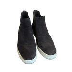 Vince Newlyn Suede Leather Pull-on Booties High Top Sneakers Grey Size 7 Women's Photo 2