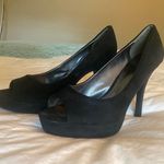 Candie's Black Open Toe Pumps Photo 1
