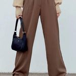 Princess Polly NWOT  brown archer pants suit pants dress pants slacks us 2 Photo 0
