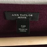 Ann Taylor  Wool Lace Up Knit Sheath Dress‎ Short Sleeve Plum Womens Size … Photo 1