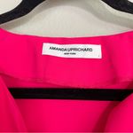 Amanda Uprichard  Drawstring Waist Tiered Maxi Dress Flutter‎ Short Sleeves Large Photo 1