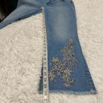 Johnny Was  West Side Eyelet Baby Boot Embroidered Jeans Size 30 Photo 7