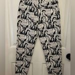 Adika Women's Black & White Comic Print Skinny Jeans Size XS Photo 1