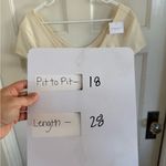 American Eagle NWT  cream short sleeve bodysuit size large Photo 6