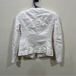  BIKER JACKET - ECRU- SIZE 36 Maje Linen Cotton Blazer Cream Photo 4