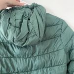 Madden NYC green puffed winter jacket coat hooded pockets nylon warm size large Photo 7
