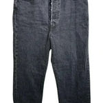 Levi Strauss‎ Ribcage Straight Ankle Jeans Black Women's Size 28 Premium Denim Photo 0