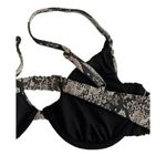 ANDIE NWT The Sicily Top Snakeskin Underwire Swim Removable Cups M Grey #3667 Photo 9