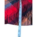 Leslie Fay Vintage  Abstract Print Midi Dress Geometric 80s Secretary Dress S/M Photo 9