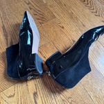 Giorgio Armani  Patent Leather & Suede Ankle Booties Photo 4