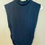 Free People  Beach Dark Blue Muscle Tee Tank with Raw Hem Size XS Photo 0