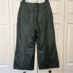 Antonio Melani Morgan Culotte High Rise Wide Leg Cropped Green Leather Pants NEW Photo 5
