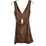 Woodrose Deli Brown Sleeveless Dress Small Photo 1