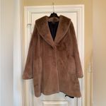 Donna Karan NWT Brown Faux Fur Coat Donna karen size XL Photo 1