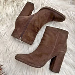 Schutz  | Women's Ankle Boots Chocolate Brown Suede Boots Zip Up | Size 9 Photo 0