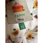 Farm Rio Mixed Flowers Embroidered White Tie Waist Straight Pants Size XS Photo 9