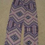 AB Studio NEW  women's small blue/pink/white pull-on pants Photo 1