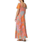 Veda Corazon Maxi in Palma Medium Womens Long Dress Gown Sherbert Pink Photo 11