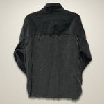 Aerie Offline‎ by  Shacket Corduroy Long Sleeve Half-Zip Distressed Hem Black W L Photo 1
