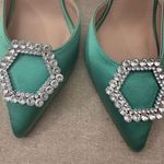 Steve Madden  Emerald Slingback Heels with Crystal Embellishment Brand New! Photo 2