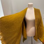 Cozy Mustard and Orange Knit Shawl Yellow Size undefined Photo 1