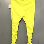 Free People NEW  Movement Bright Yellow Boho Wonderland Warmth Run Leggings M Photo 4