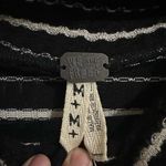 Free People  Women's M Striped Drippy Thermal Knit Cowl Neck Top Shirt OB455608 Photo 3