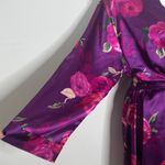 Morgan Taylor Vintage Satin Floral Robe Photo 3