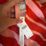 Maeve Pink and Red Mock Neck Long-Sleeve Maxi Dress Photo 3