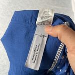 J.Crew Blue & White 100% Linen polka dot high-waisted lined skirt SIZE 8 Photo 11