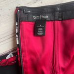 White House | Black Market Red & Black Rose Print Bustier Corset Top Photo 11