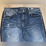 Miss Me  boyfriend capri cropped Women's Blue Jeans Photo 3