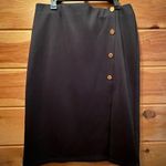 Marc New York  Black Asymmetrical Pencil Skirt Photo 0