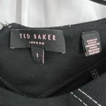 Ted Baker  Black Exposed Seam Zipper Detail Dress Size 2-4 Photo 5