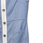 Tommy Hilfiger new Sleeveless Blue and White Button-Front Dress Photo 7